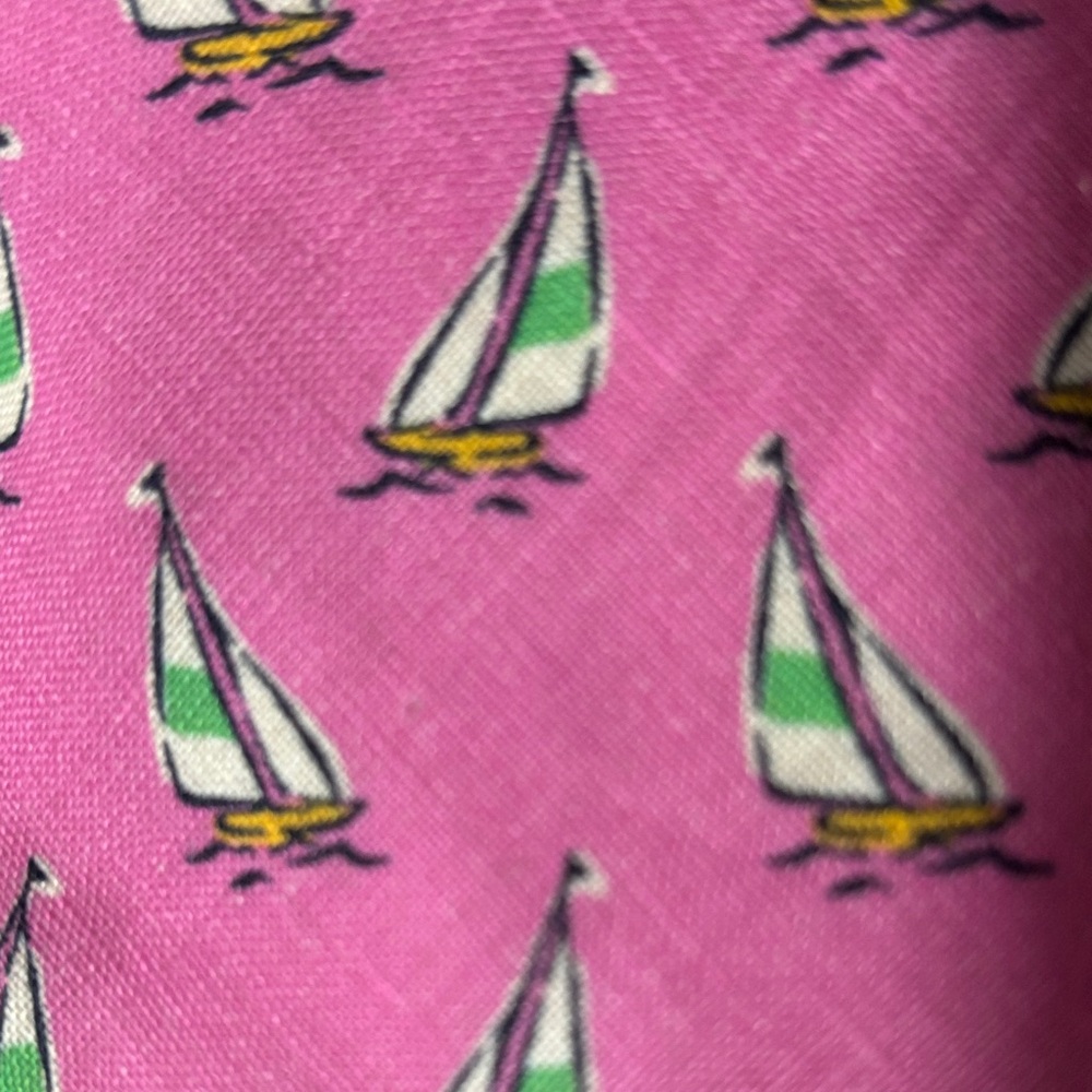 Ralph Lauren Pink Sailboat Kids Tie